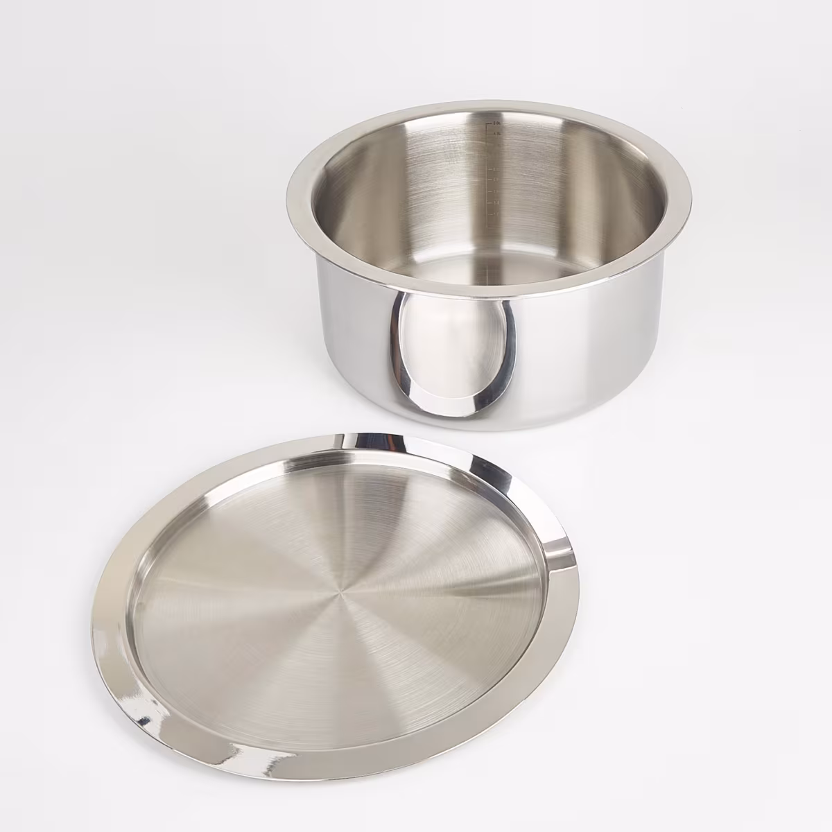Valeria Carin Stainless Steel Induction Compatible Tope with Lid - 5L in Silver