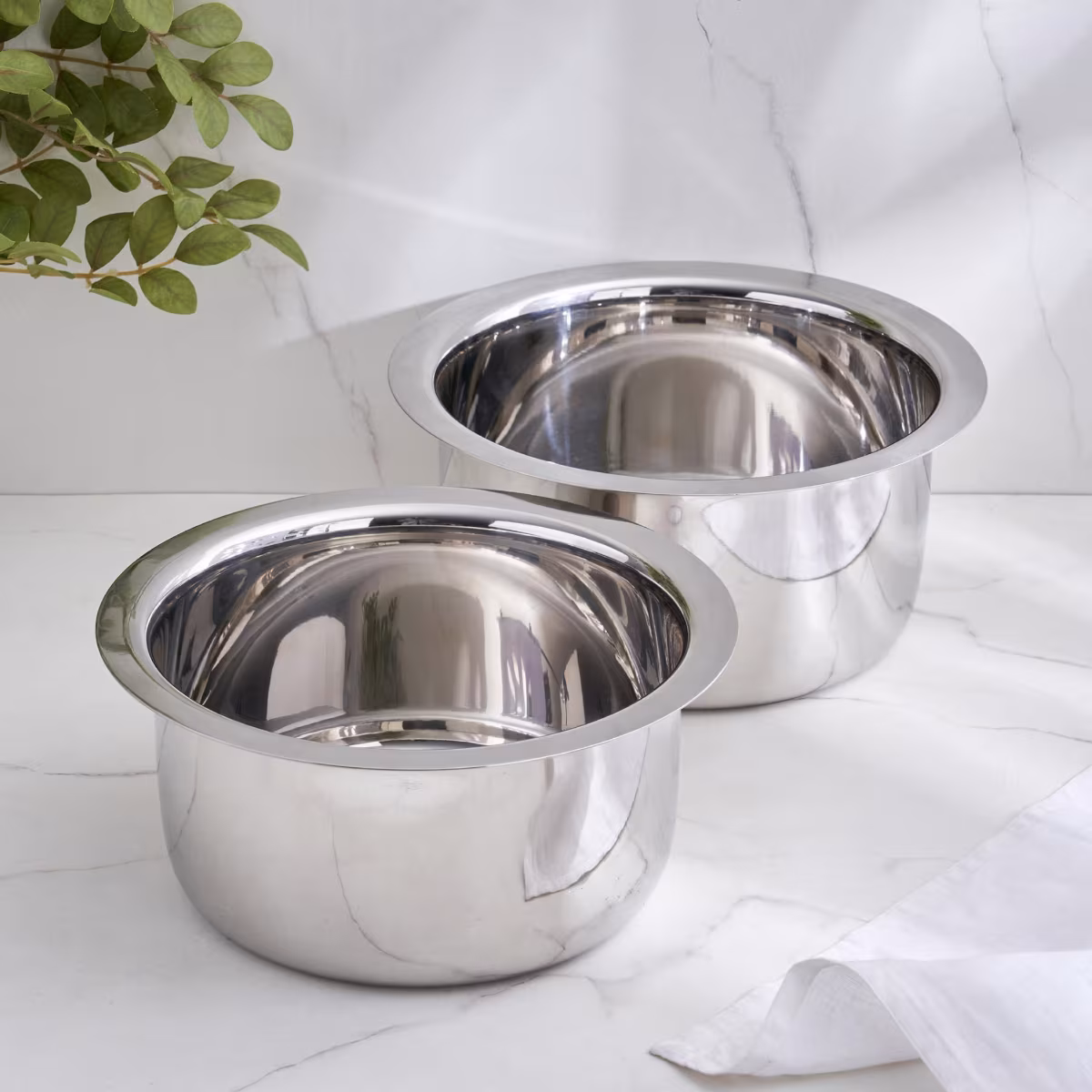 Adalyn Grit Stainless Steel Induction Compatible Pot - 2.5L in Silver