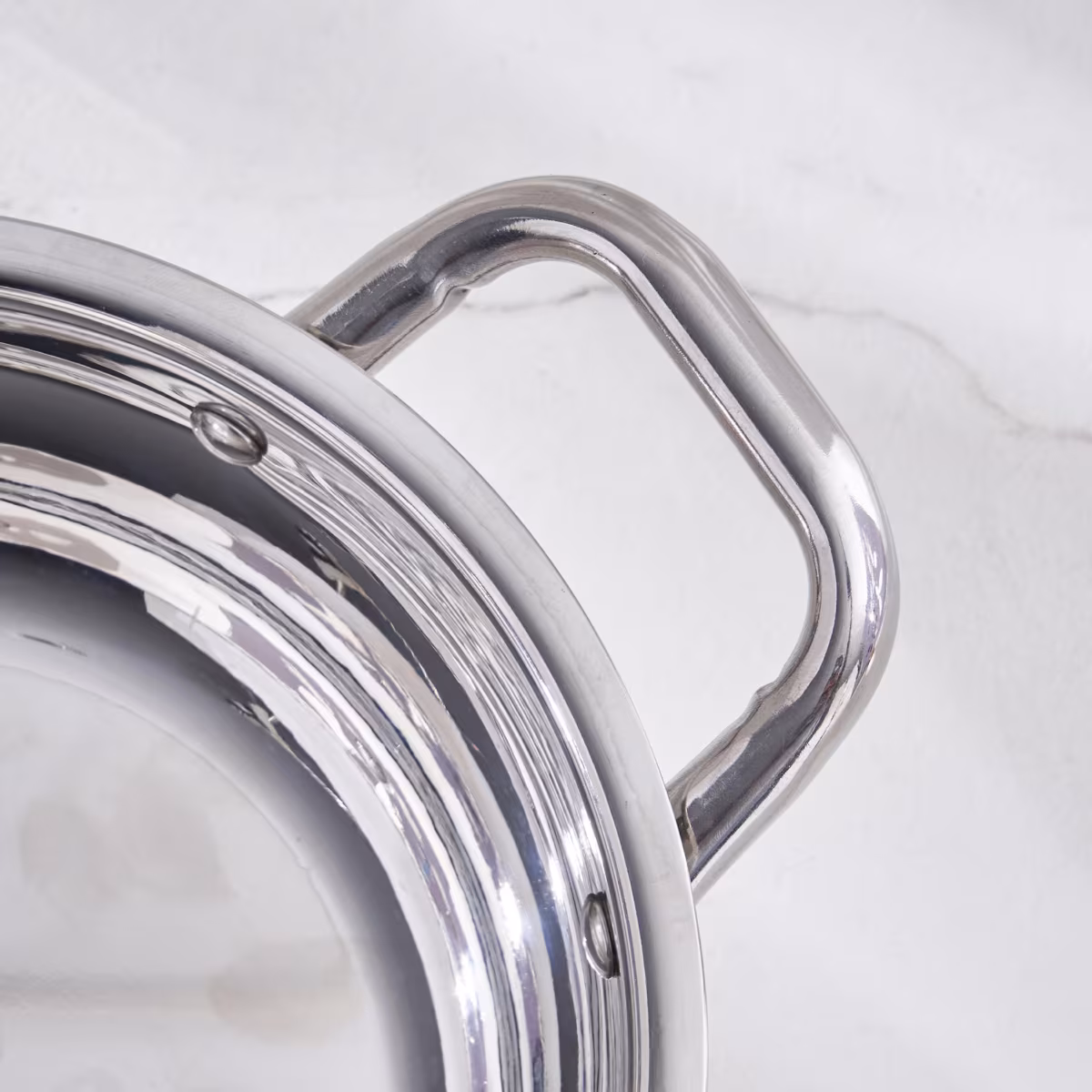 Adalyn Grit Stainless Steel Induction Compatible Kadhai - 1.5L in Silver