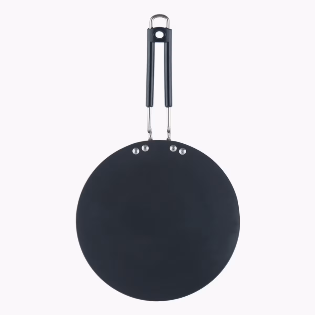 VINOD Aluminium Hard Anodized Roti Tawa - 25cm in Black