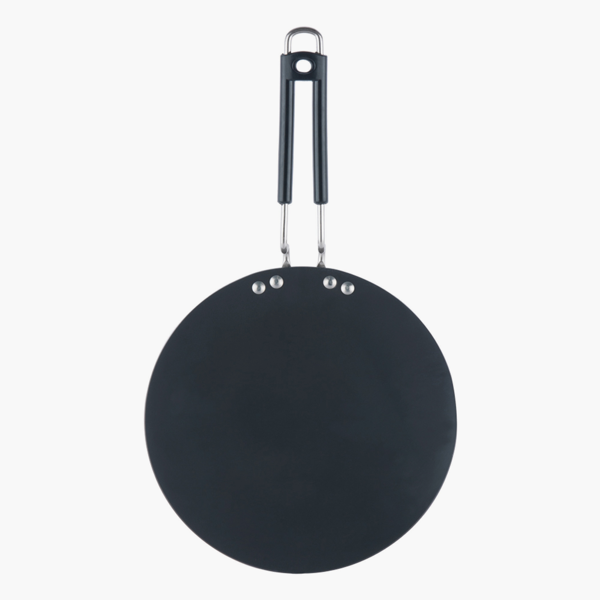 VINOD Aluminium Hard Anodized Roti Tawa - 25cm in Black