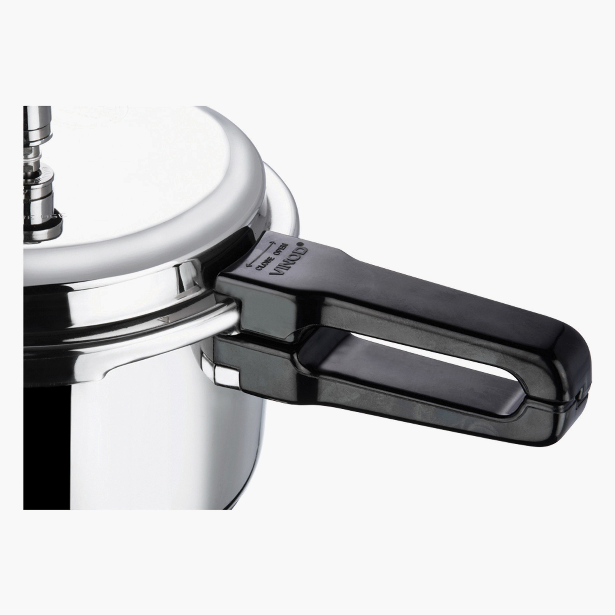 VINOD 18/8 Stainless Steel Pressure Cooker - 5L in Silver