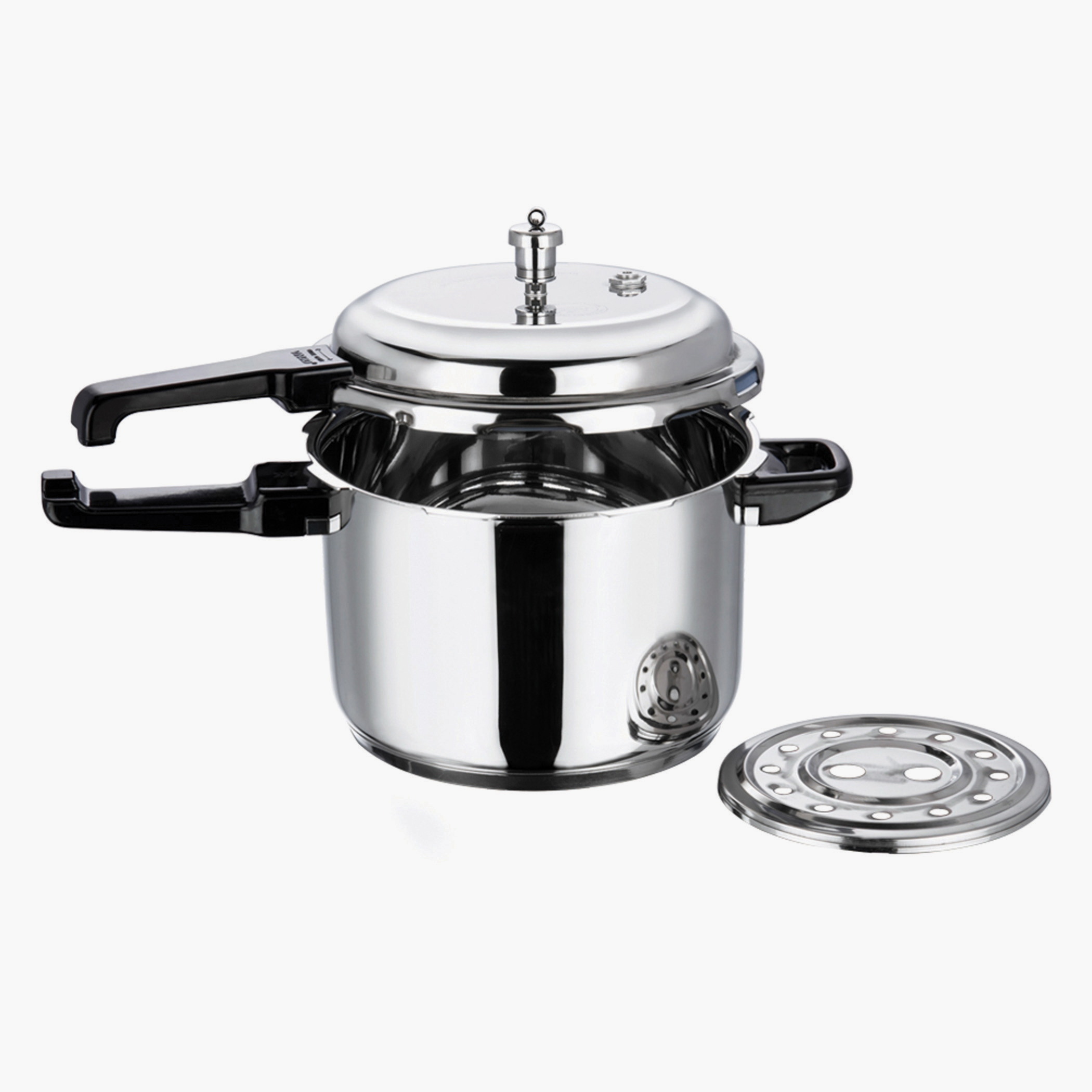 VINOD 18/8 Stainless Steel Pressure Cooker - 7L in Silver