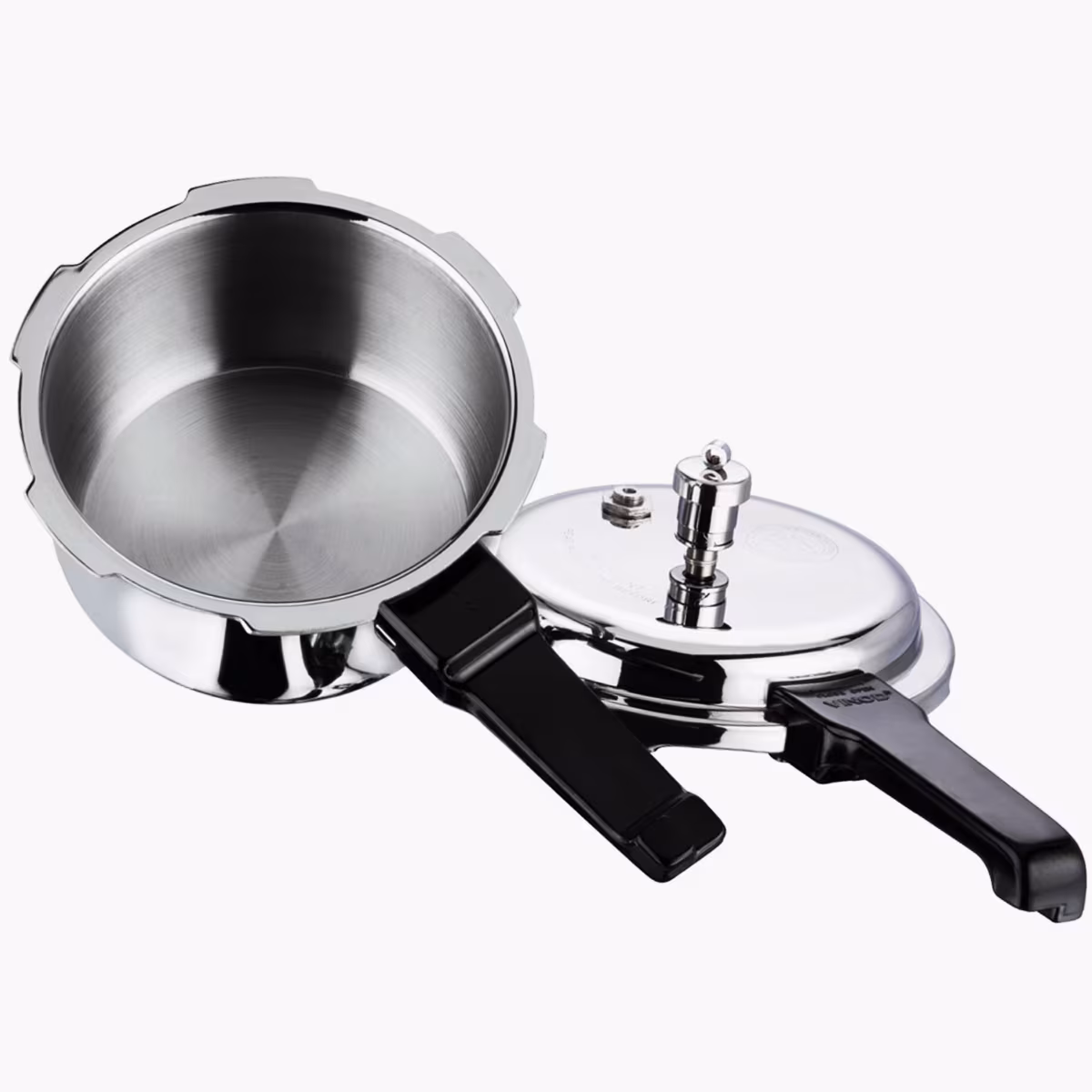 VINOD Platinum Triply Stainless Steel Pressure Cooker - 2L in Silver