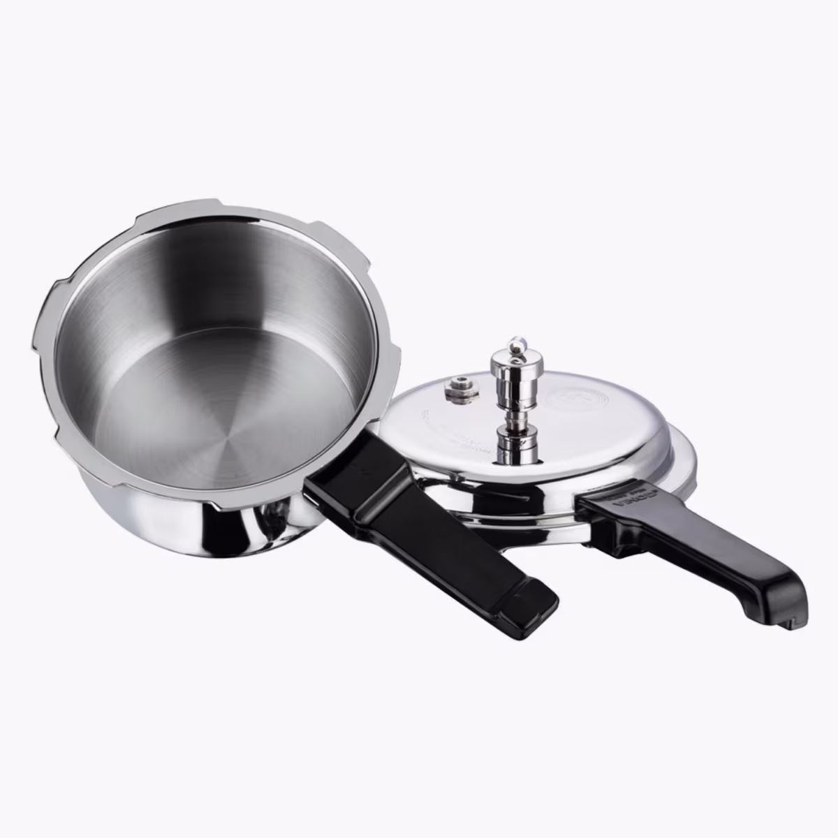 VINOD Platinum Triply Stainless Steel Pressure Cooker - 3L in Silver