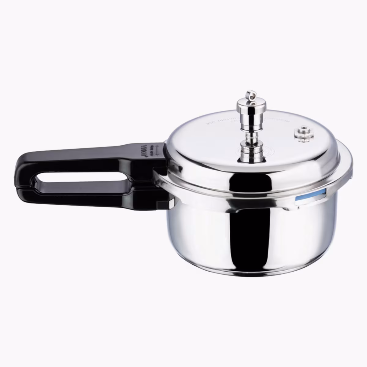 VINOD Platinum Triply Stainless Steel Pressure Cooker - 5L in Silver