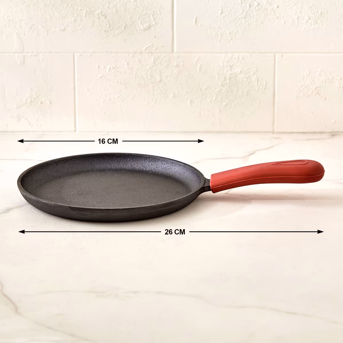 Terra Tales Sally Cast Iron Mini Crepe Pan - 16cm in Black
