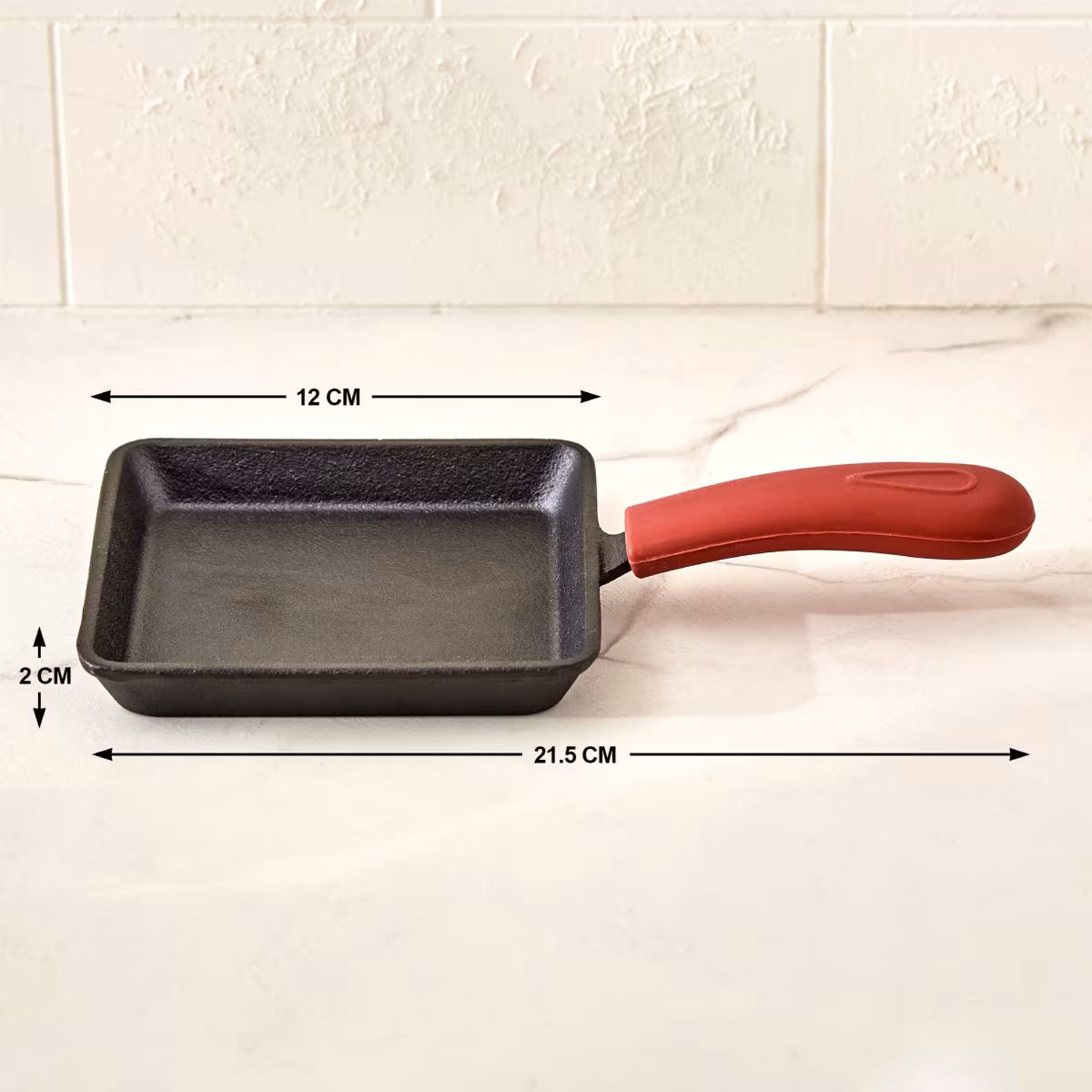 Terra Tales Sally Cast Iron Mini Frying Pan - 12cm in Black