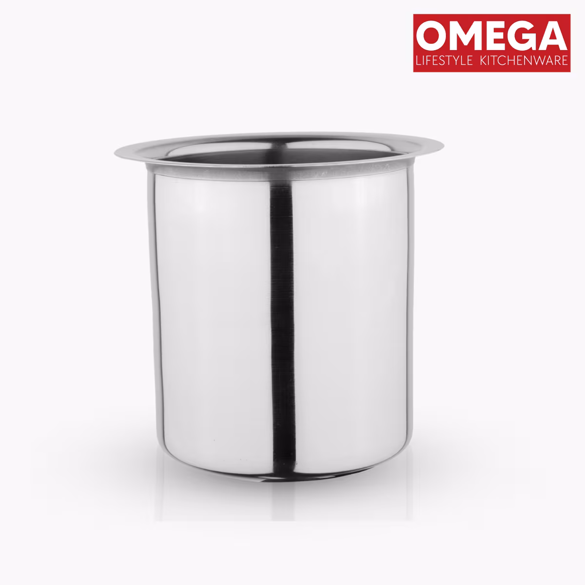 OMEGA Stainless Steel Milk Pot/Gunj - 1.3L in Silver