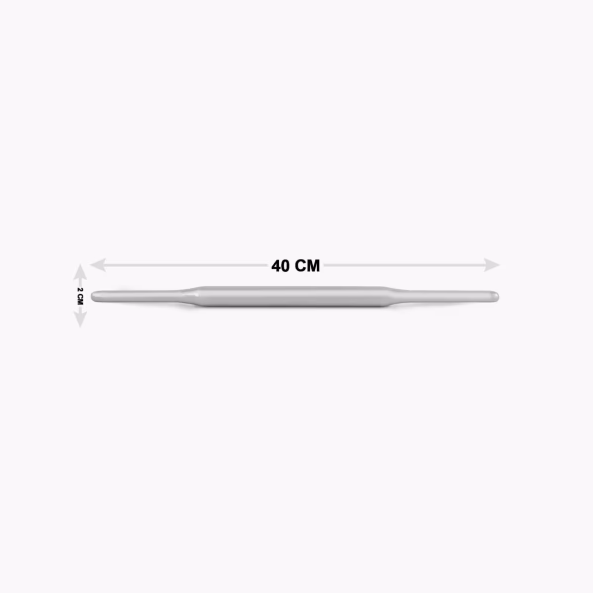 Ferrit Stainless Steel Rolling Pin in Silver