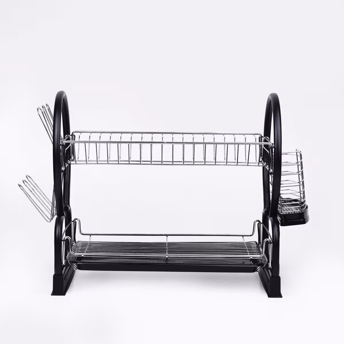 Orion Metal 2-Tier Dish Rack in Silver