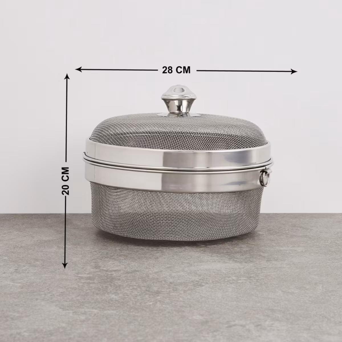 Ferrit Stainless Steel Multi-Utility Basket in Silver