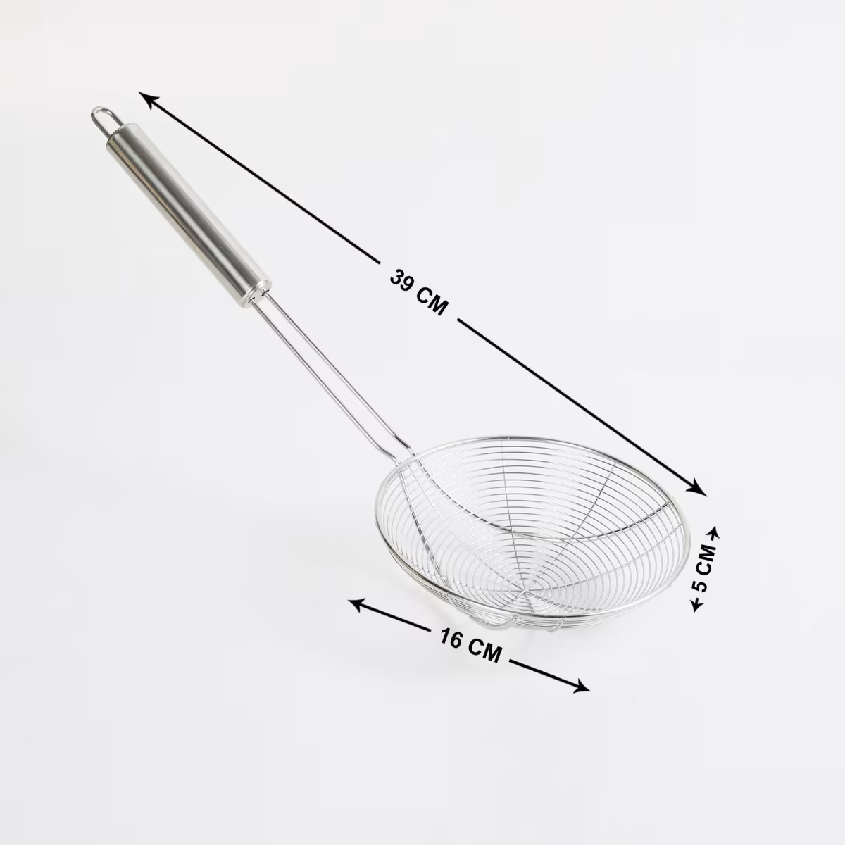 Ferrit Stainless Steel Deep Fry Strainer in Silver