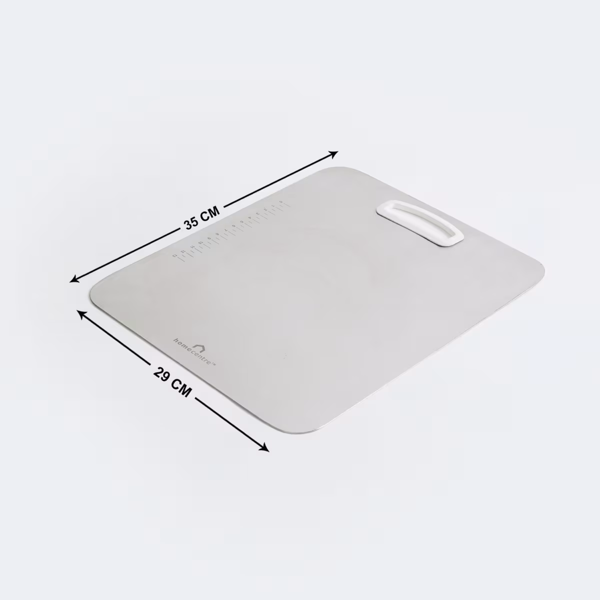 Valeria Steel Chopping Board in Silver