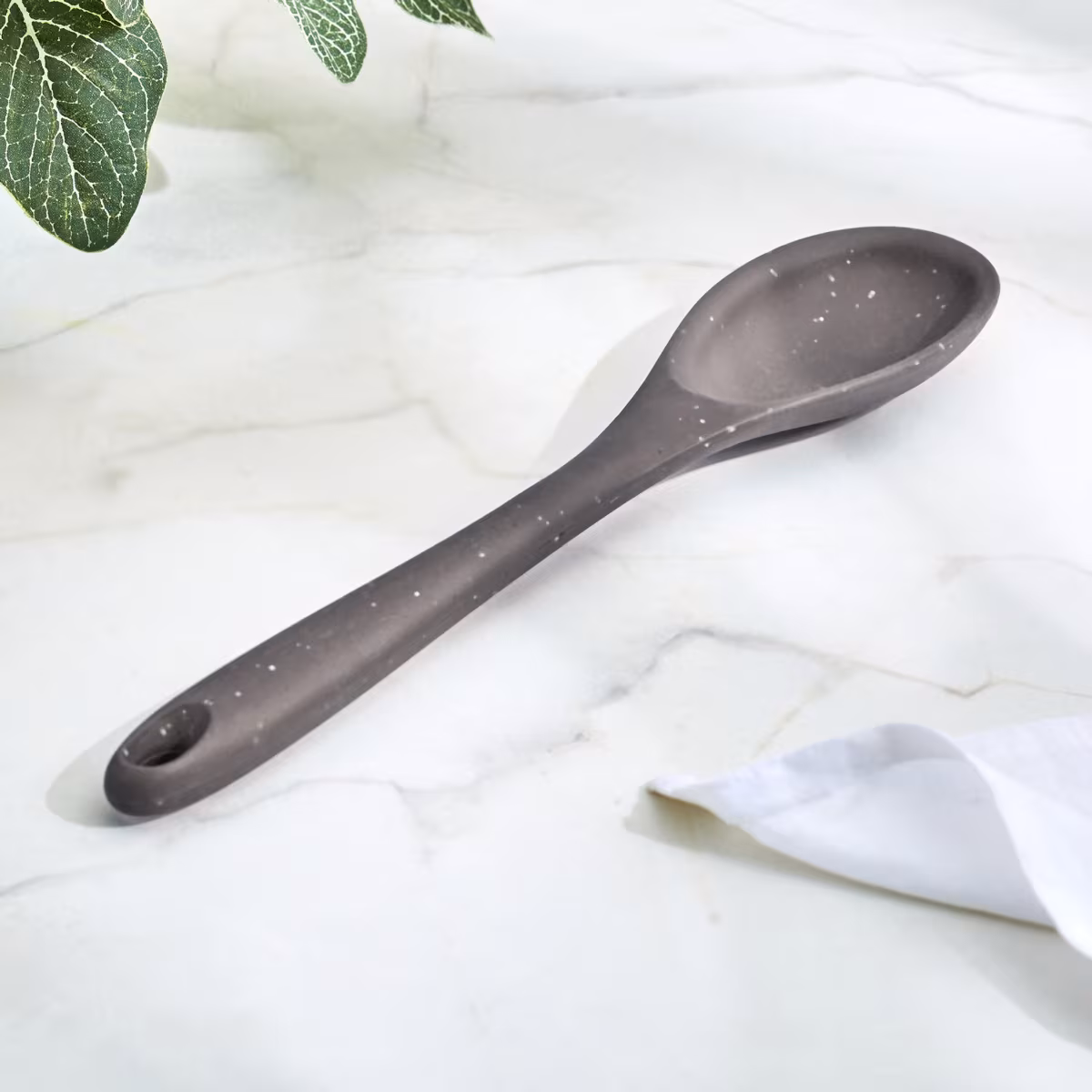 Marshmallow Aruba Silicone Spoon in Grey