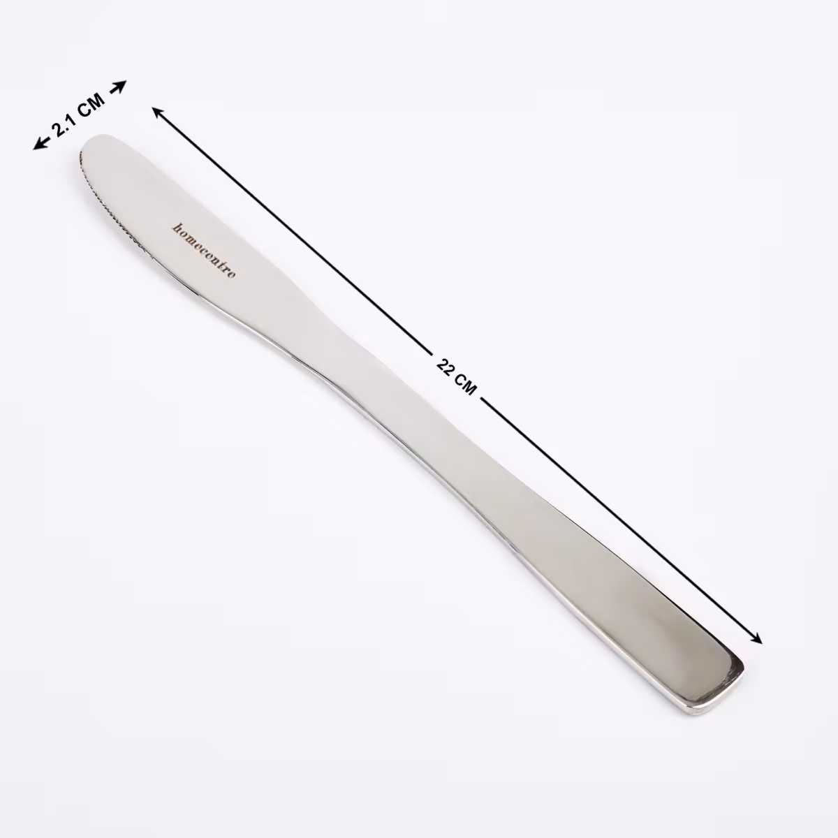 Glister Dune Set of 2 Stainless Steel Dessert Knife in Silver