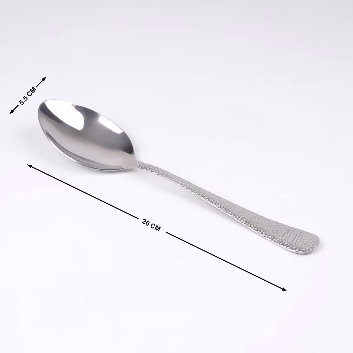 Glister Elke Stainless Steel Serving Spoon in Silver