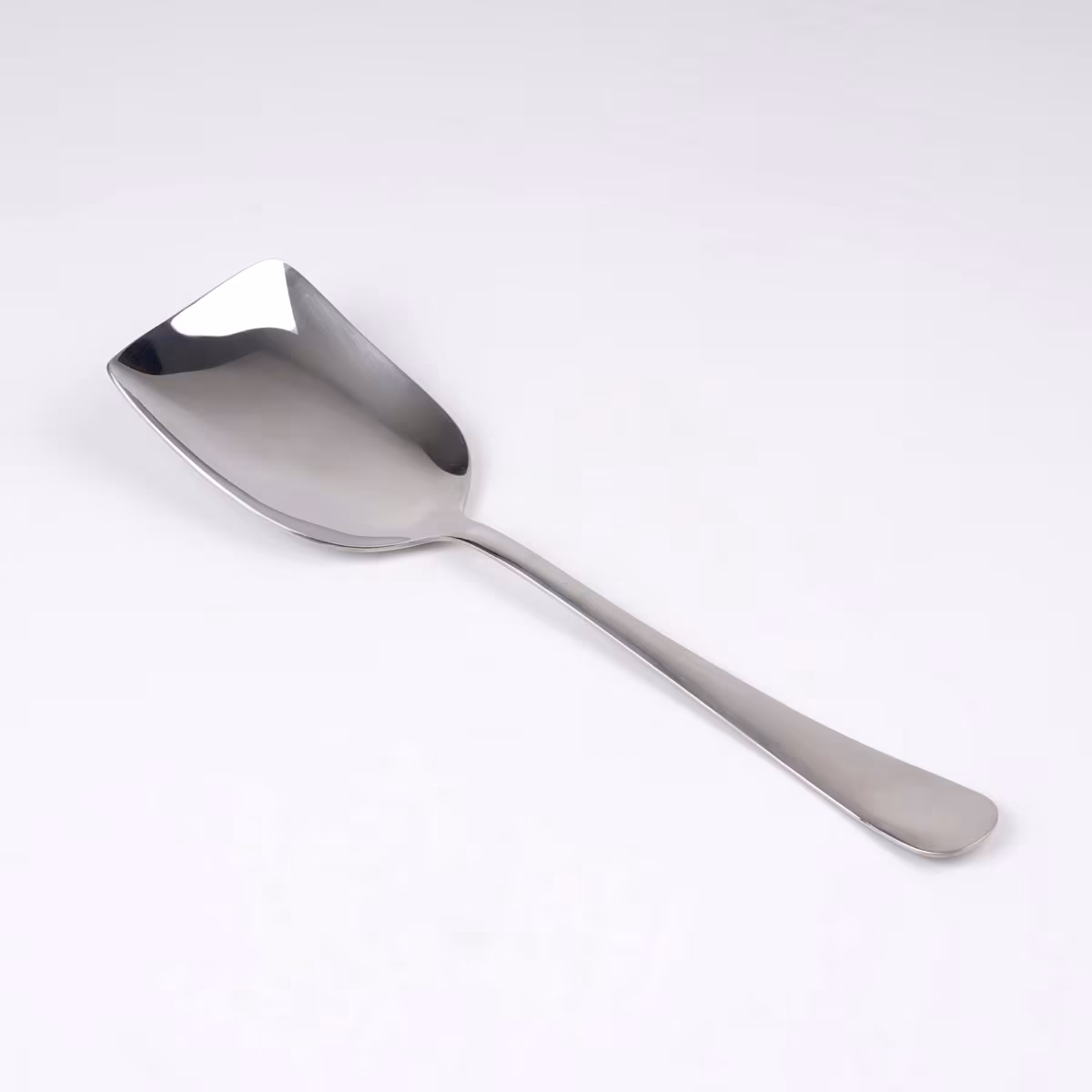 Glister Rosemary Stainless Steel Rice Spoon in Silver