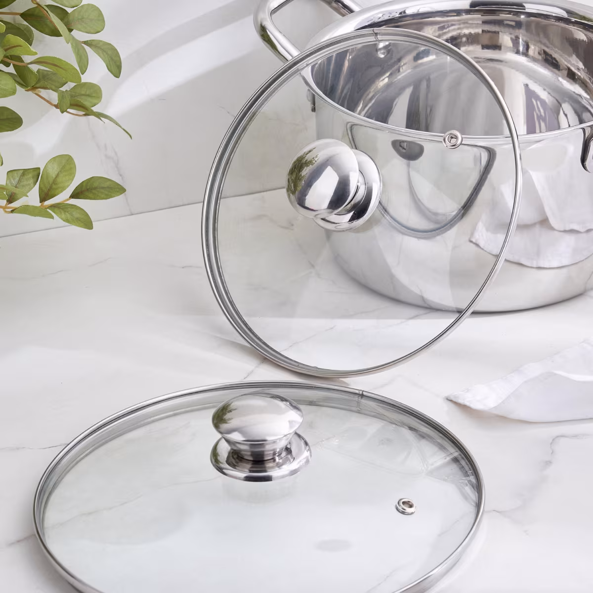 Adalyn Grit Glass Lid - 24cm in Transparent