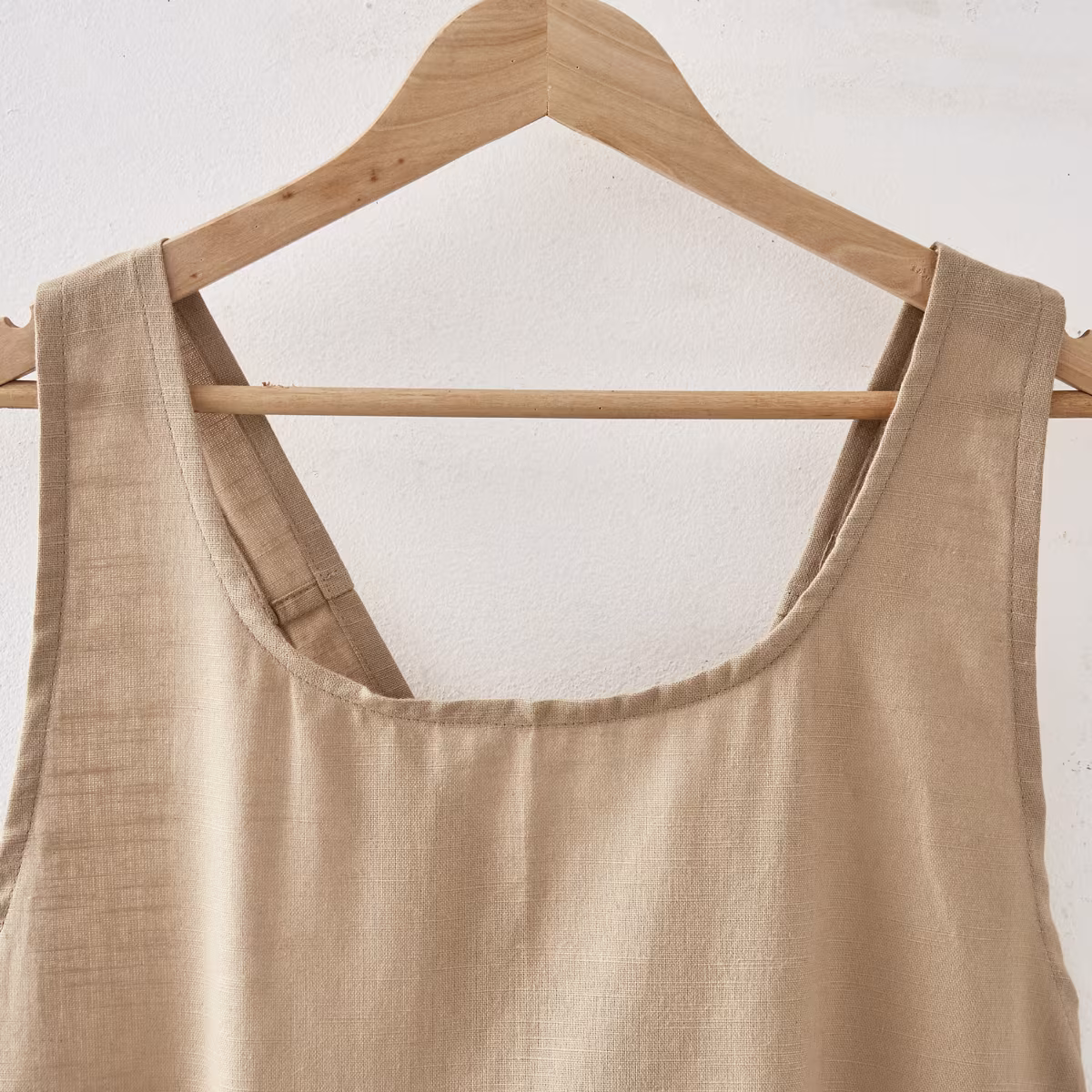 Maison Cotton Kitchen Apron in Beige