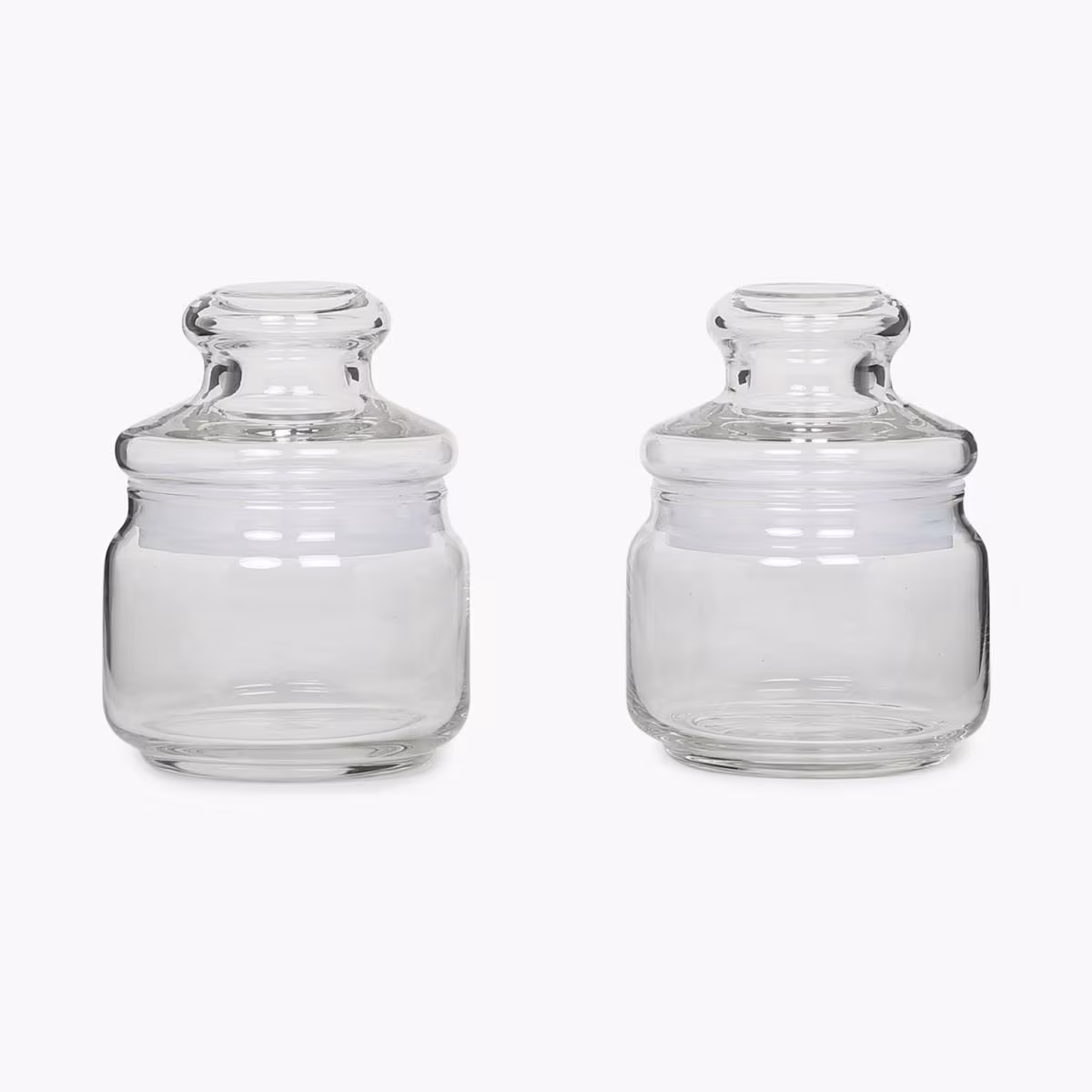 OCEAN Set of 2 Glass Pop Jars - 325ml in Transparent