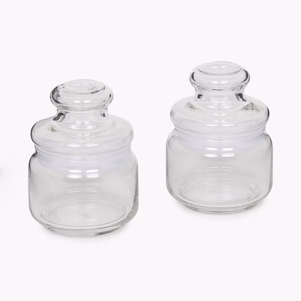OCEAN Set of 2 Glass Pop Jars - 325ml in Transparent