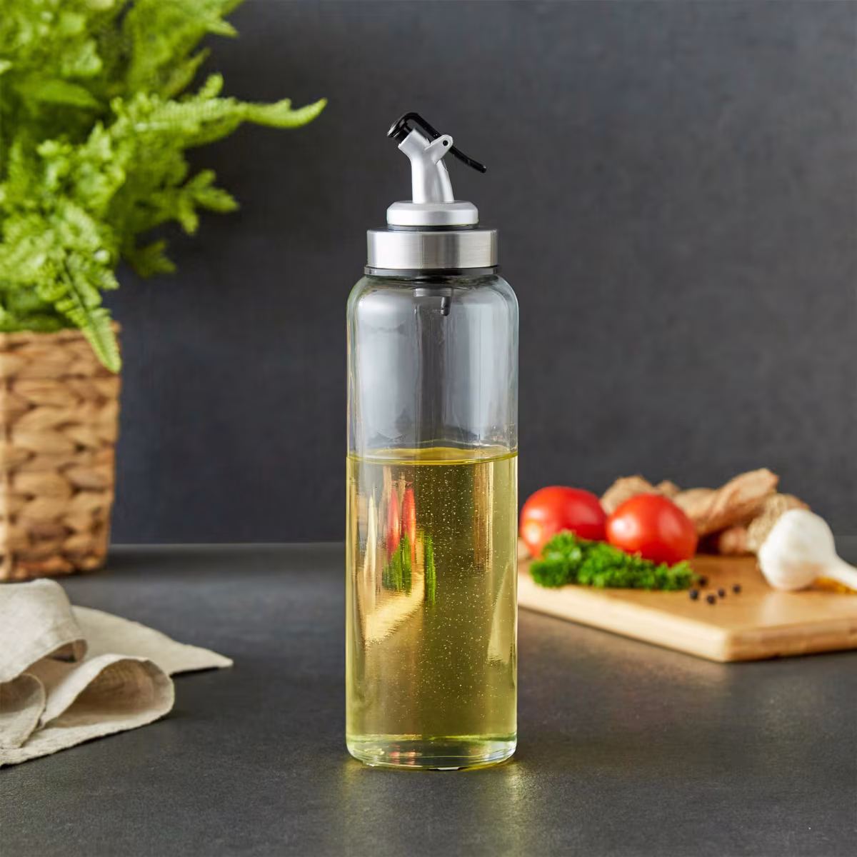 Corsica Essentials Glass Oil Bottle - 500ml in Transparent