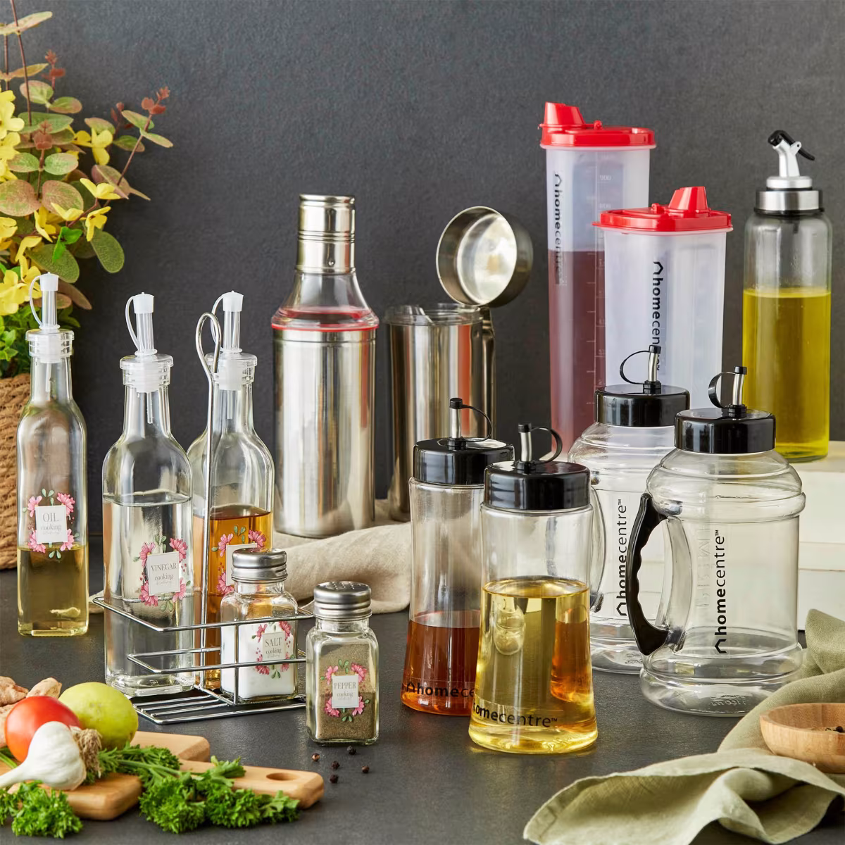 Corsica Essentials Glass Oil Bottle - 500ml in Transparent
