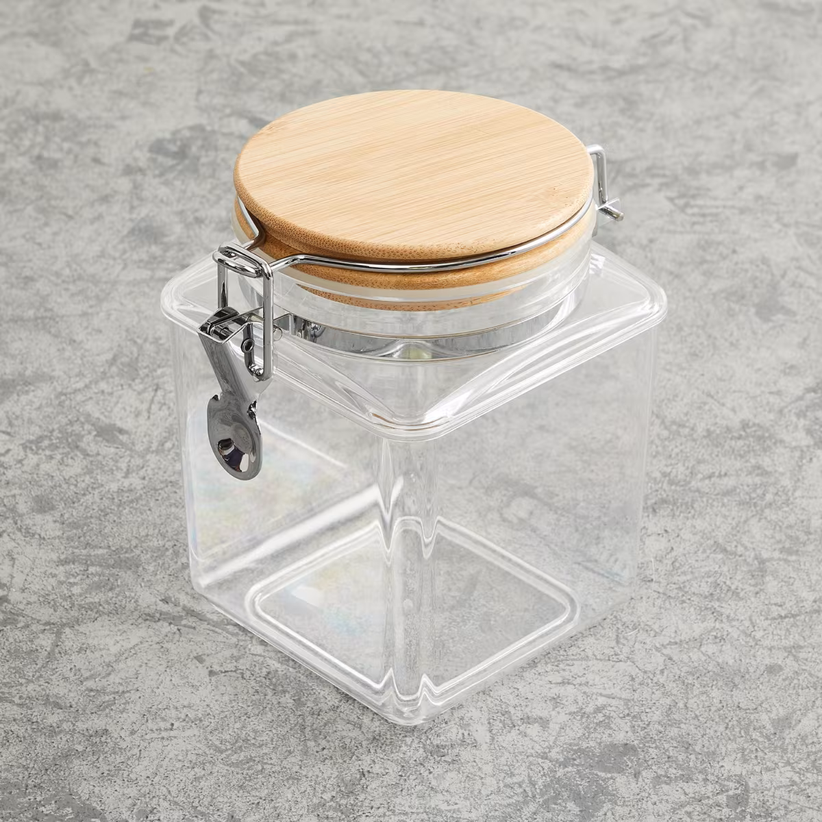Palestine Acrylic Square Canister - 1.2L in Transparent