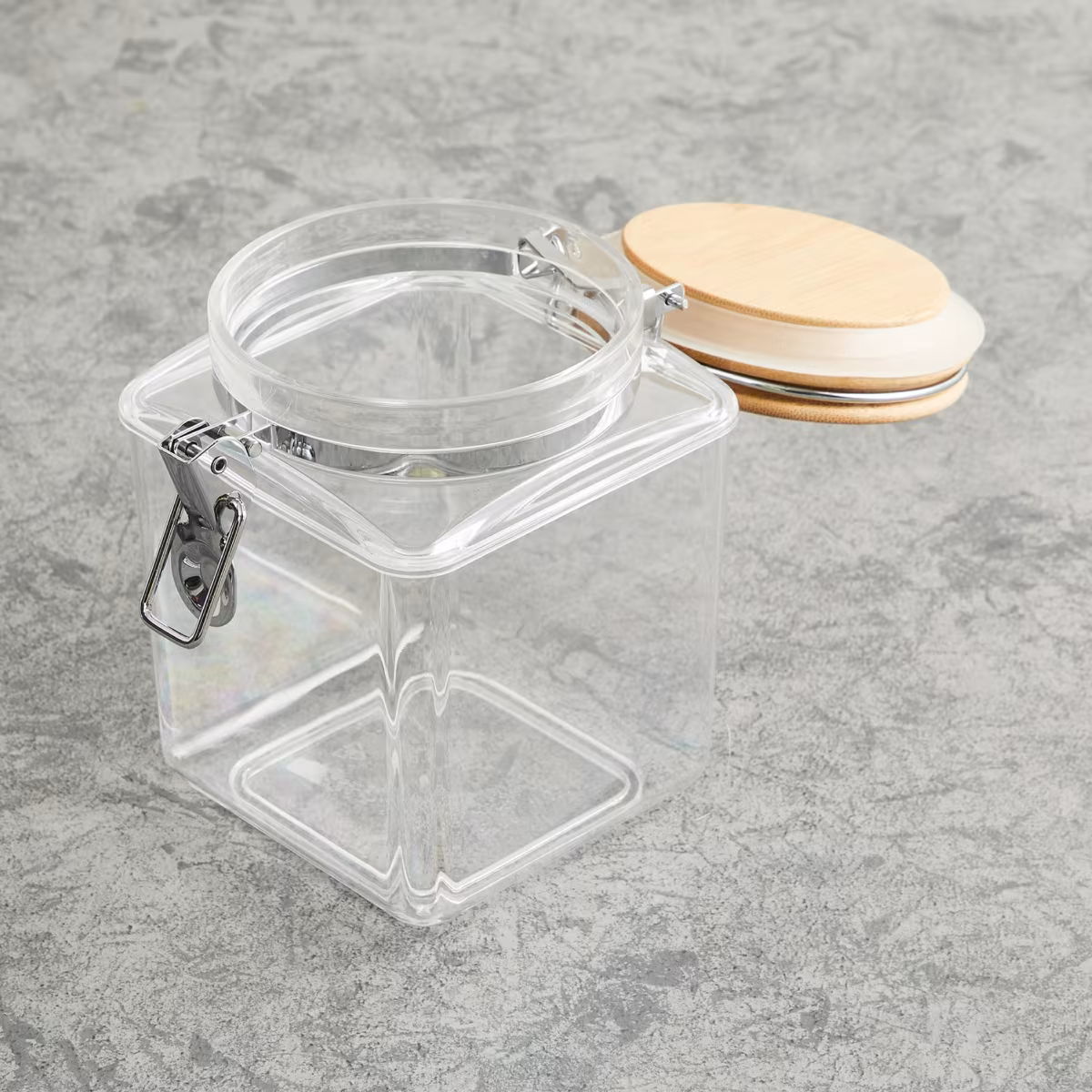 Palestine Acrylic Square Canister - 1.2L in Transparent