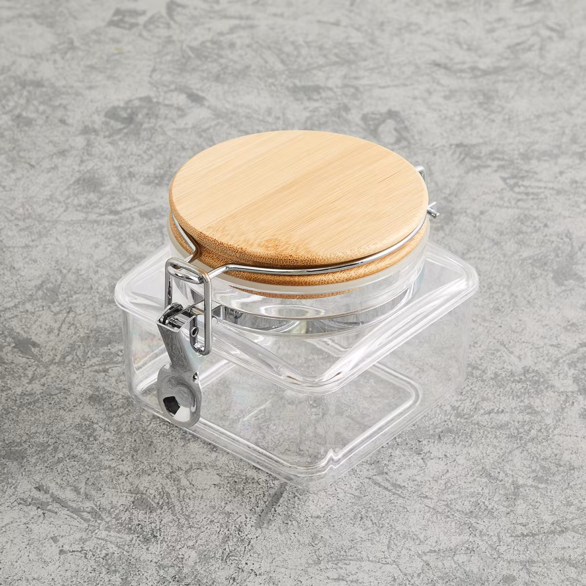 Palestine Acrylic Square Canister - 700ml in Transparent