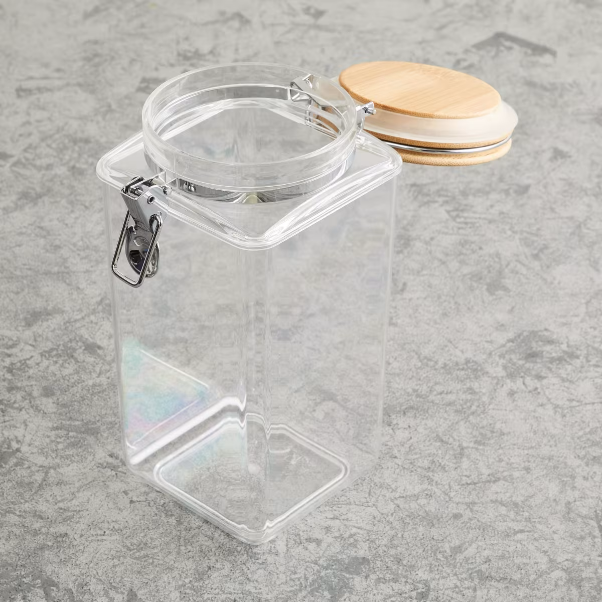 Palestine Acrylic Square Canister - 1.9L in Transparent