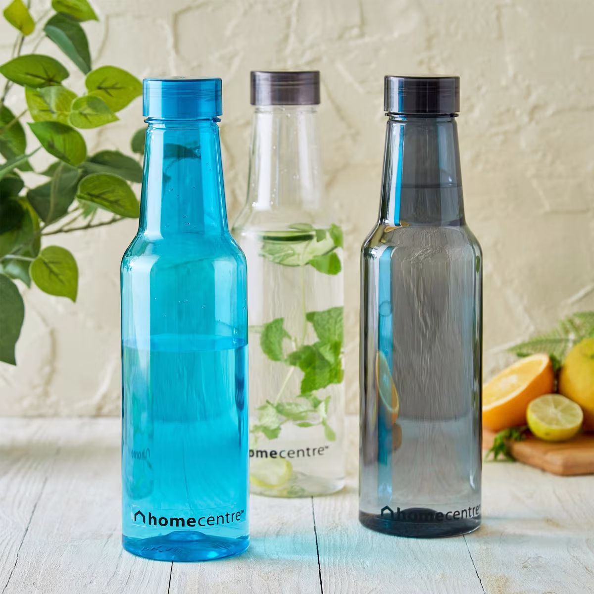 Corsica Marina Set of 4 Fridge Bottles - 1L in Teal