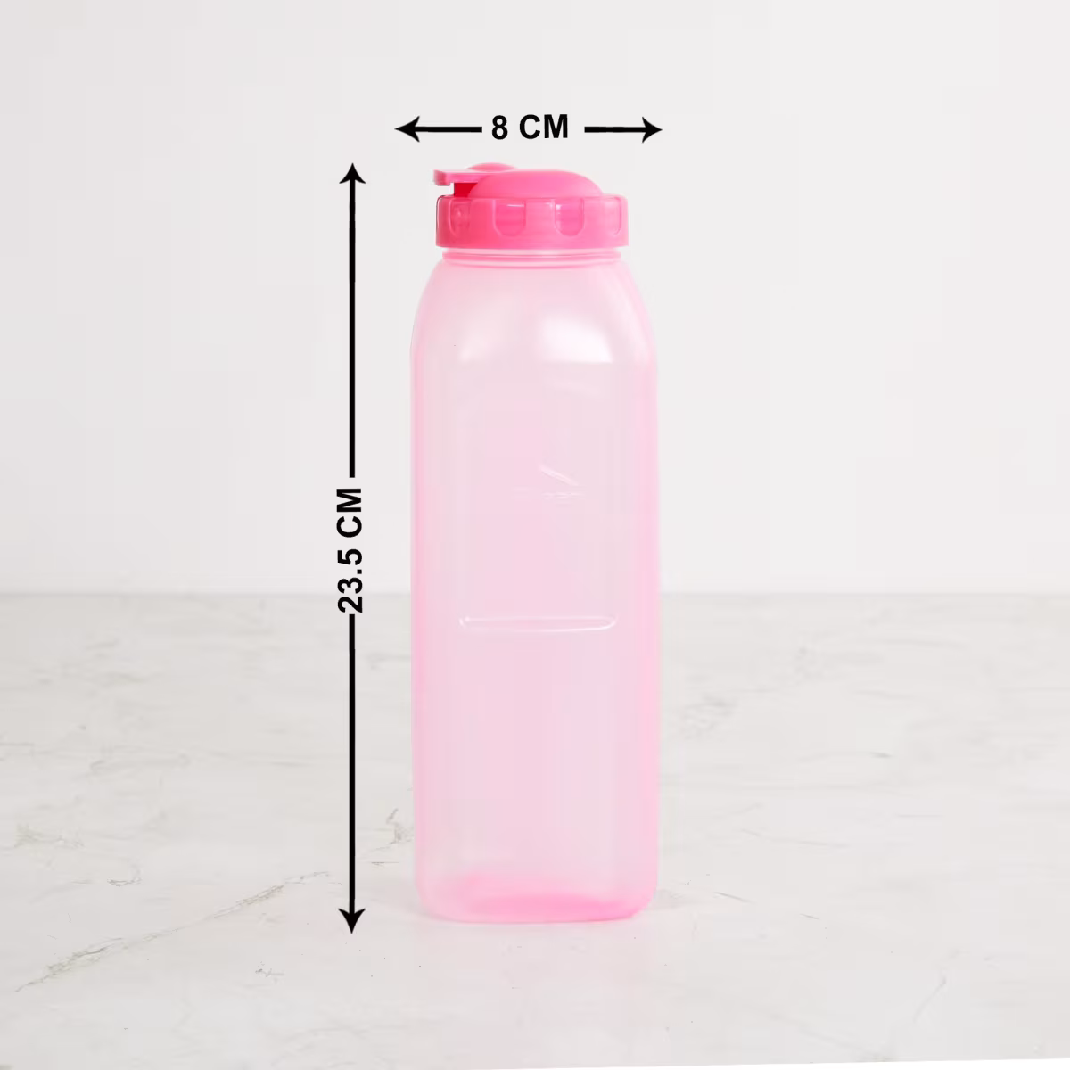 Corsica Oasis Set of 6 Square Spout Bottles - 1.2L in Multicolour