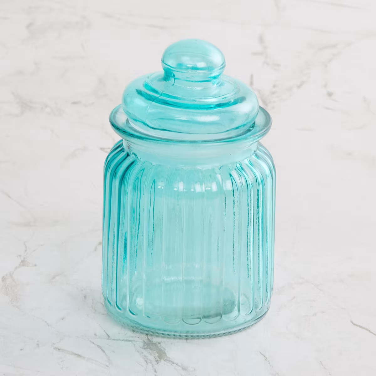 Corsica Essentials Set of 6 Glass Jars - 250ml in Multicolour