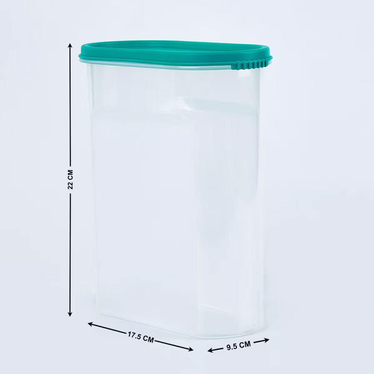 Barbados Set of 4 Polypropylene Storage Containers - 2.5L in Blue