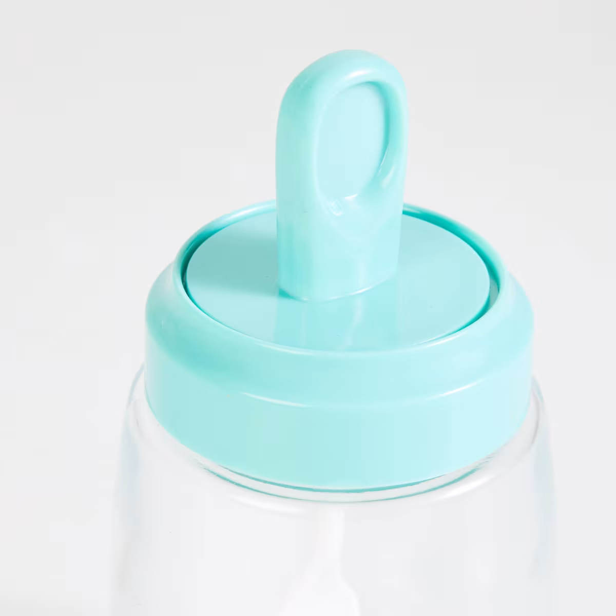 Pamolive Glass Condiment Jar with Spoon - 290ml in Blue