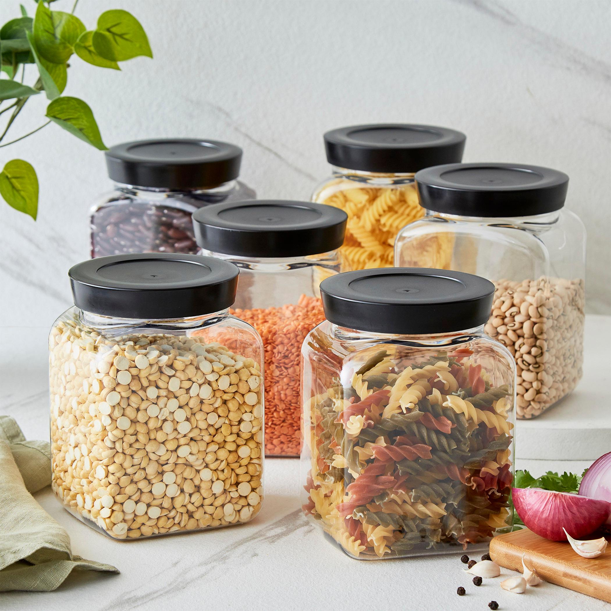 Corsica Essentials Set of 6 Storage Containers - 1.1L in Transparent