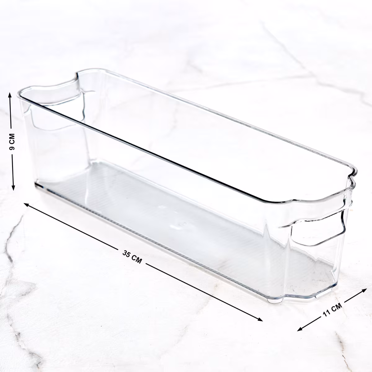 Orion Elfin PET Open Storage Fridge Organiser in Transparent