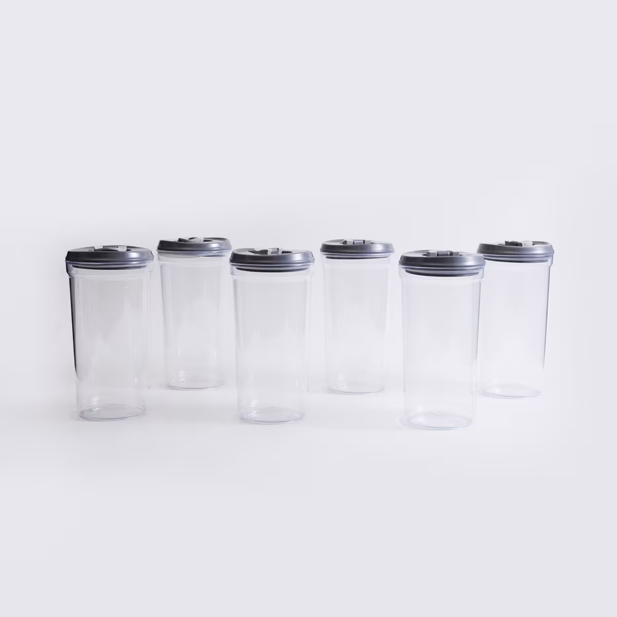 Genesis Set of 6 Storage Jars - 1.5L in Grey