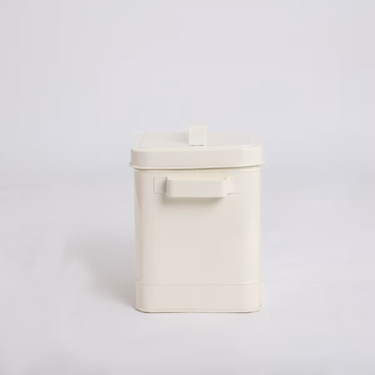 Mendo Metal Potato Canister in Beige